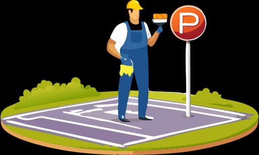 Demarcação de Garagens e Estacionamentos